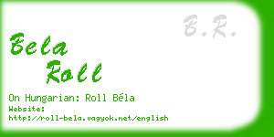 bela roll business card